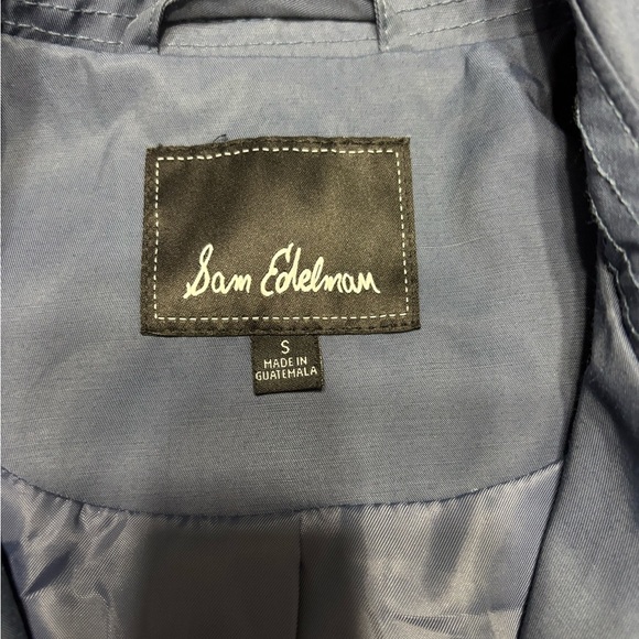 Sam Edelman Steel Blue Structured Trench Coat Size small - Picture 2 of 5